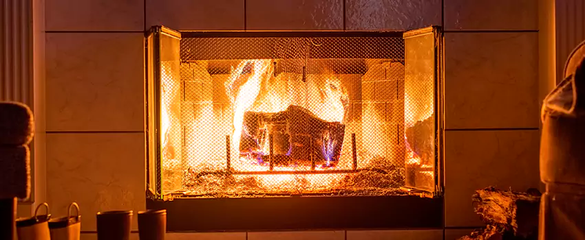 Mendota Hearth Landscape Fireplace Installation in Harrisburg, Pennsylvania