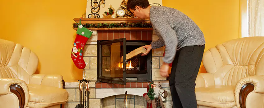Rusted Metal Fireplace Restoration in Harrisburg, Pennsylvania